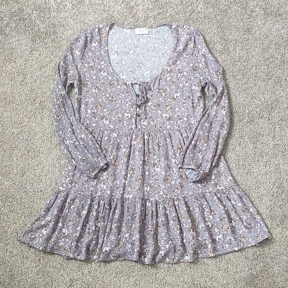 Dress Forum Size Medium 100% Rayon Floral Print Swing Dress - Picture 5 of 12